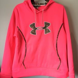 Hot Pink and Camo Under Armour Sweatshirt